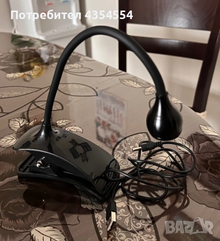 Мини UV/LED лампа за маникюр с щипка и гъвкаво рамо (USB), снимка 2 - Продукти за маникюр - 54861005