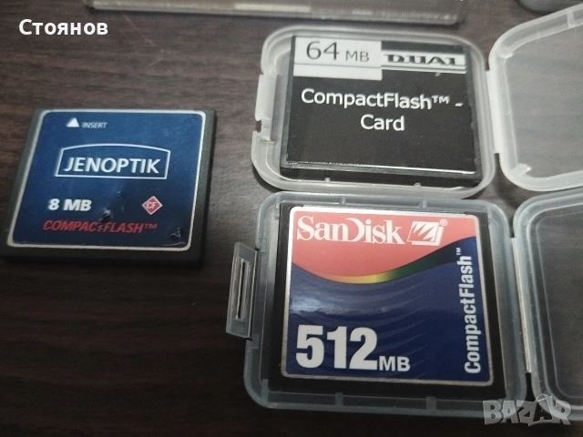 Compact Flash карти памет за камери. , снимка 7 - Чанти, стативи, аксесоари - 54560926