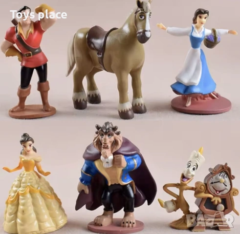 Лот 6 броя фигурки Красавицата и звяра, Лот фигурки The Beast and the beauty , снимка 2 - Фигурки - 53977097