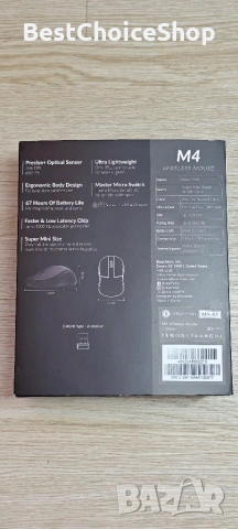 Безжична оптична мишка Keychron M4 - 8K опресняване - Bluetooth 5.3 / 2.4 GHz / USB връзка, снимка 2 - Клавиатури и мишки - 55167316