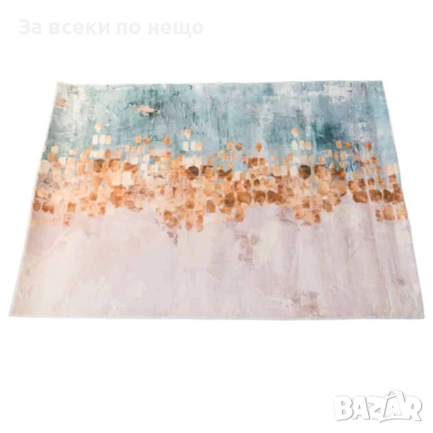 Модерен полиестерен килим синьо-бежов, щампован – 120×180 / 160×230 см Код P2144