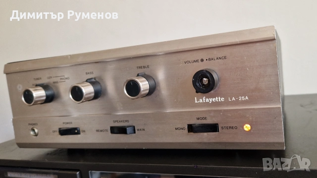 Усилвател La Fayette LA-25 / USA, снимка 3 - Ресийвъри, усилватели, смесителни пултове - 54515872