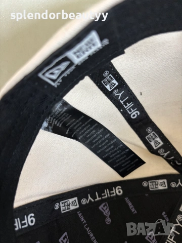 Yves Saint Laurent шапка с козирка цвят Крем, снимка 6 - Шапки - 54226270