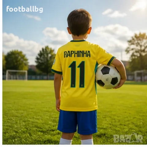 RAPHINHA 11 NEYMAR JR 10 детско юношески футболни екипи 🇧🇷 BRAZIL 🇧🇷 