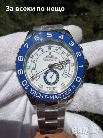 Rolex Yacht-Master II Мъжки Син Часовник С Автоматичен Механизъм Код Chronolux42, снимка 2 - Мъжки - 55643276