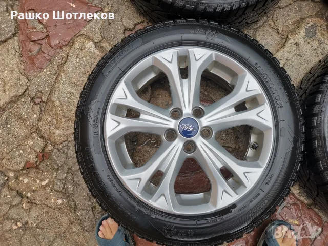 продавам гуми с джанти за Форд s max opuгиналнни със зимни гуми 7 мм грайфер дот 23г, снимка 3 - Гуми и джанти - 55416442