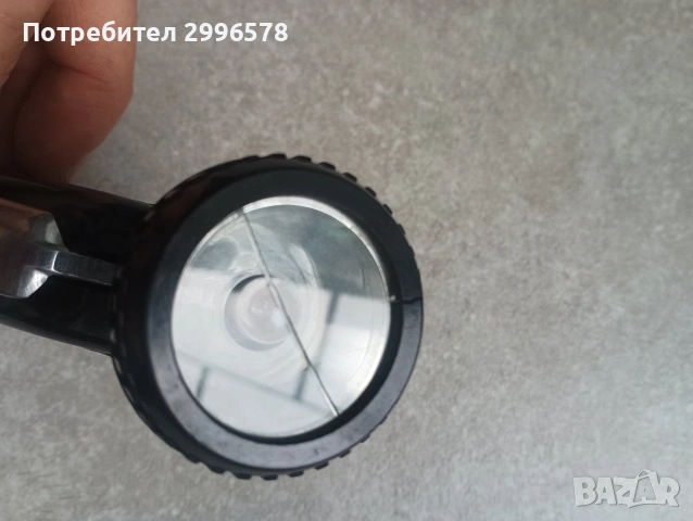 Старо фенерче с динамо ЗИП СССР соц фенер прожектор ретро винтич, снимка 3 - Антикварни и старинни предмети - 54802033