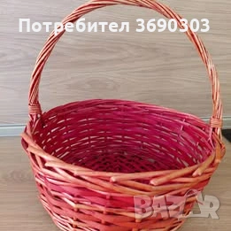 Голяма кошница за декорация или повод, диаметър 45 см, 4 евро