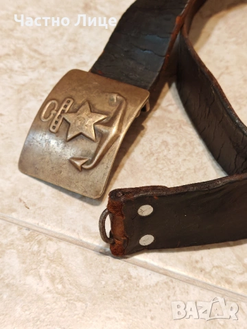 Стар Военен Морски Военноморски Колан, снимка 4 - Антикварни и старинни предмети - 54020539