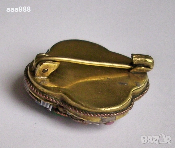 Брошка с микро мозайка, снимка 3 - Други - 55146740