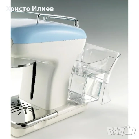 Ретро Еспресо кафемашина с ръкохватка Ariete Espresso Vintage 1389 Винтидж Синя, снимка 4 - Кафемашини - 54996223
