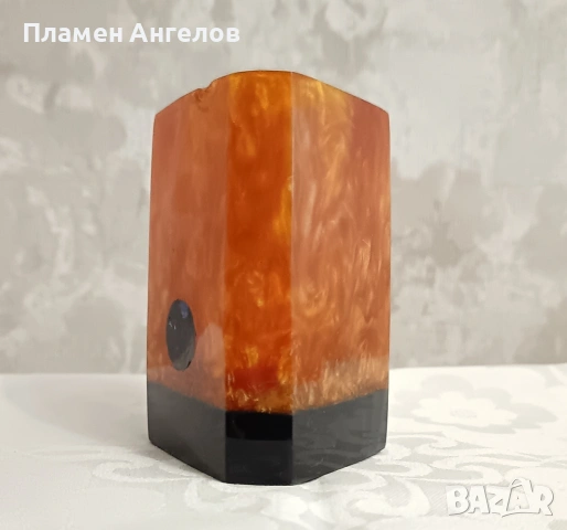 Моливник/държач за моливи /ваза Каталин, Бакелит, Лава Поток , снимка 2 - Антикварни и старинни предмети - 54964765