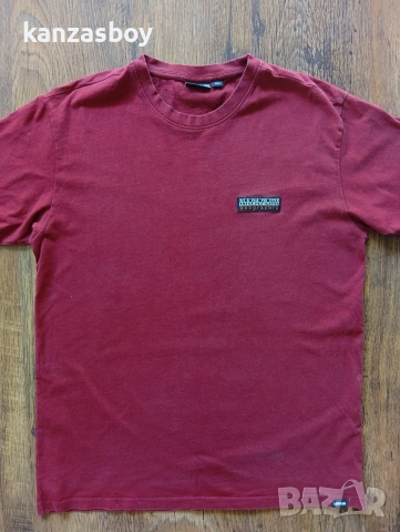 NAPAPIJRI Sase Tee Cherry Bordeaux - мъжка тениска р-р M, снимка 3 - Тениски - 55054855