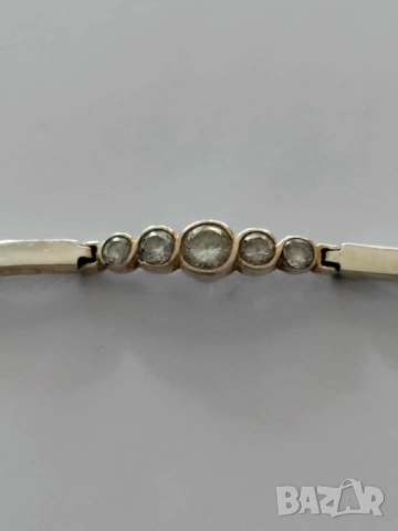 Сребърна гривна, снимка 4 - Гривни - 54267823