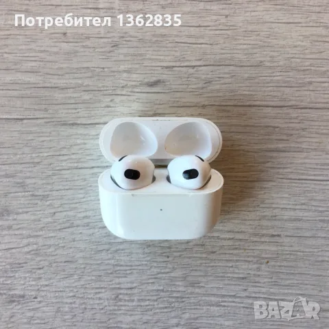 100 % оригинални безжични bluetooth слушалки APPLE AIRPODS 3 generation A2564 ( КАТО НОВИ ) от САЩ, снимка 2 - Слушалки, hands-free - 55359573