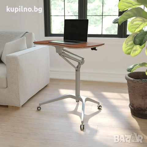 Подвижна маса за лаптоп на колела – компактно бюро за диван и home office