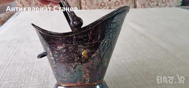 Винтидж посребрена захарница , снимка 6 - Аксесоари за кухня - 55326859