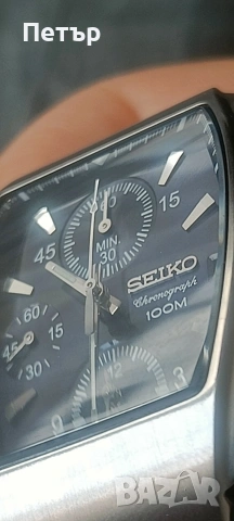 Рядък Нео-Винтидж Seiko Chronograph 100M Alarm (7T62-0DV0) - Като Нов! , снимка 5 - Мъжки - 54703232