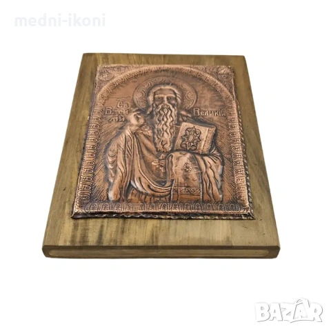 ИКОНА СВЕТИ ВАСИЛИЙ ВЕЛИКИ, снимка 3 - Икони - 54289435