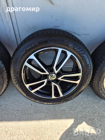 Джанти VW Alutec Germany 17 с гуми KUMHO на 1500км, снимка 3 - Гуми и джанти - 54291097