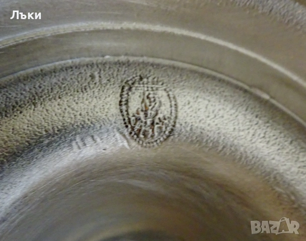 Викториански калаен свещник 370 гр. , снимка 6 - Антикварни и старинни предмети - 53977405