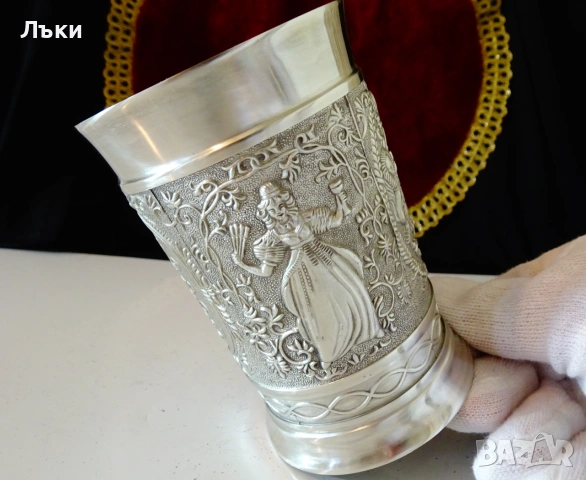 Калаена чаша Сватба,за семейство,калаена сватба. , снимка 7 - Антикварни и старинни предмети - 55205873