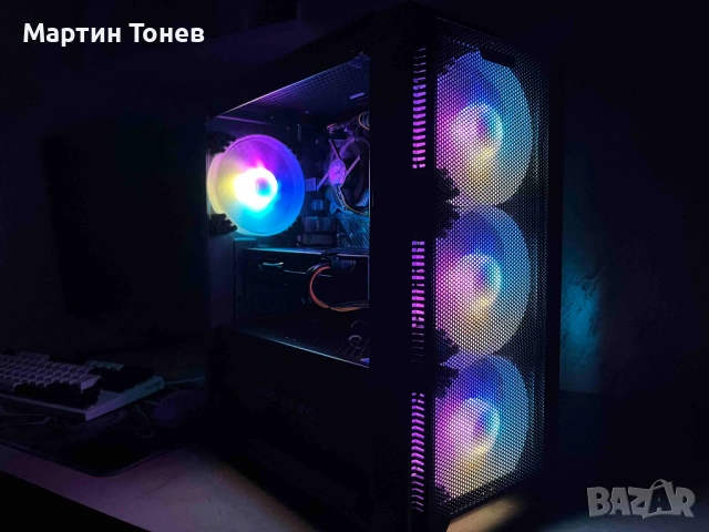 Геймърски компютър RX 6600 XT / i3-10100F / 16GB RAM / 750GB SSD / Win 11 Pro