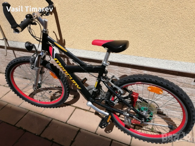 Спортен алуминиев велосипед 24 *   Mercury aero tubing 7005 Shimano 3X7 , снимка 13 - Велосипеди - 54320791