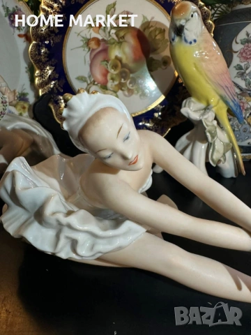 Wallendorf Germany  Circa 1960 Porcelain Ballerina - inspired by Swan Lake “Лебедово езеро” 