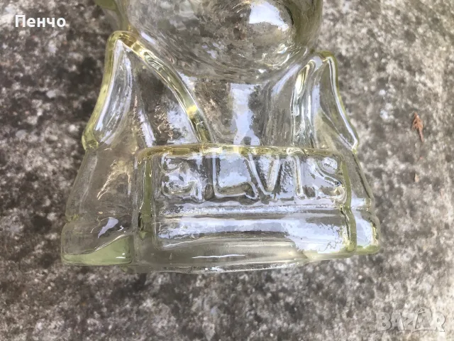 стар стъклен бюст "ELVIS", снимка 3 - Антикварни и старинни предмети - 55258756