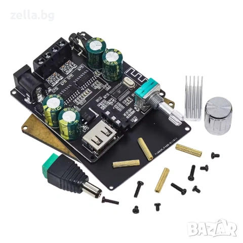 Hi-Fi Bluetooth 5.0 стерео усилвателен модул 2x100W Клас D – за автомобил, DIY проекти 10115, снимка 16 - Друга електроника - 54658333