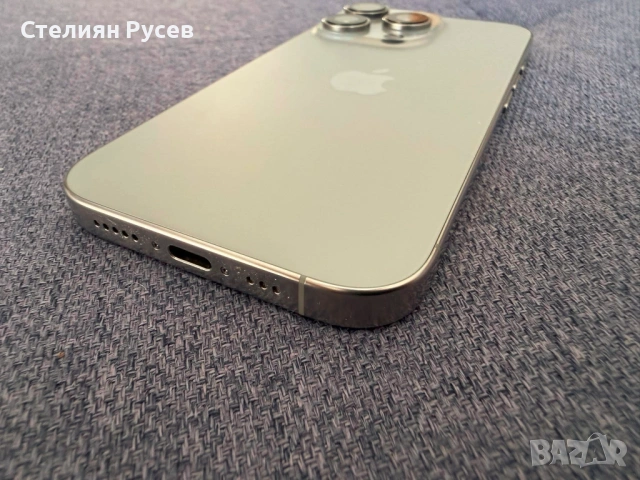 050611 Iphone 16 pro 128gb natural titanium 600 евро / 1173.50лева - 128гб памет , батерия на 96% , , снимка 5 - Apple iPhone - 54791190