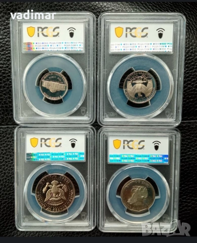 ЛОТ СЕРТИФИЦИРАНИ МОНЕТИ САЩ PCGS PR67DCAM, снимка 2 - Нумизматика и бонистика - 54654101