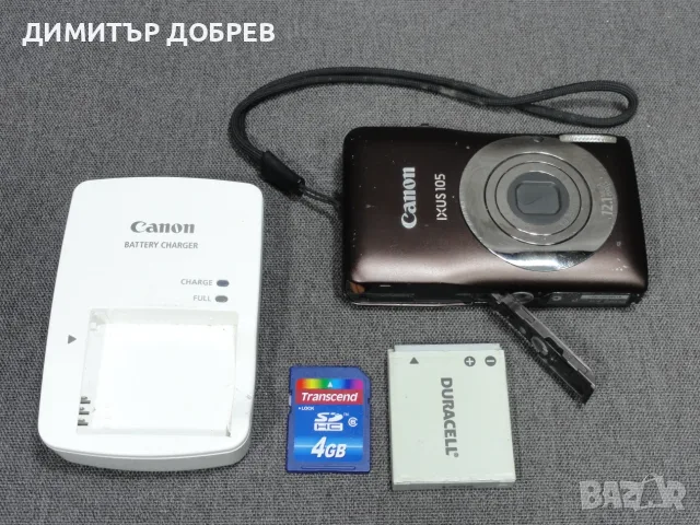ЦИФРОВ ФОТОАПАРАТ CANON IXUS 105 BROWN 12.1MP CCD DIGITAL CAMERA Y2K RETRO DIGICAM, снимка 13 - Фотоапарати - 55424552