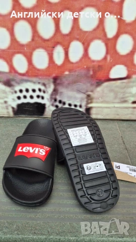 Английски детски  чехли Levi's, снимка 7 - Детски джапанки - 54368827