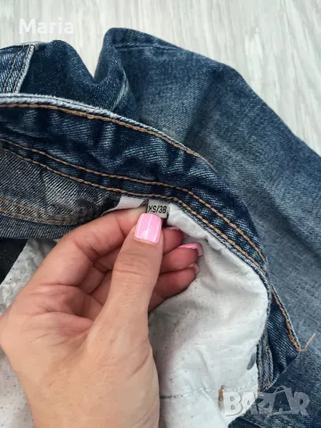 Дамски дънки Hand Work Denim XS/38 с перли и накъсани елементи, снимка 4 - Дънки - 55511000