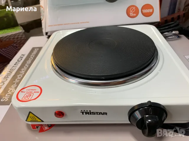 Единичен котлон с чугунена плоча / 1000W, снимка 6 - Котлони - 55348552
