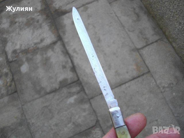  КОЛЕКЦИОНЕРСКО ДЖОБНО НОЖЧЕ НОЖ ЗА ДЕГУСТАЦИЯ СЪРП И ЧУК ВТ, снимка 3 - Антикварни и старинни предмети - 54500154