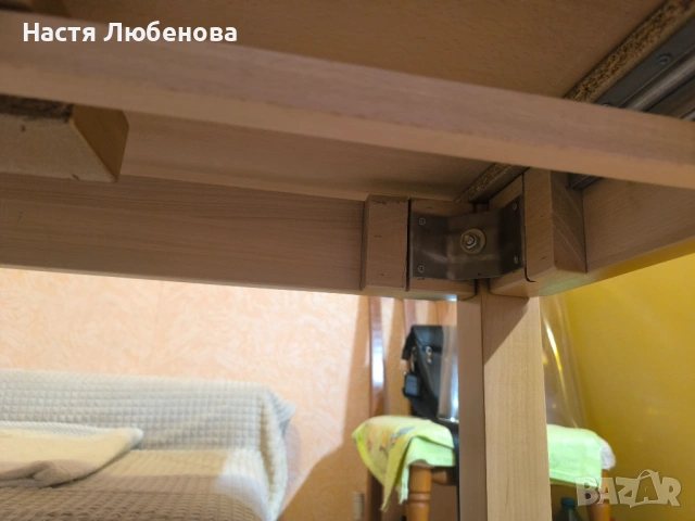 Трапезна маса от масивен дървен материал, снимка 5 - Маси - 54082583