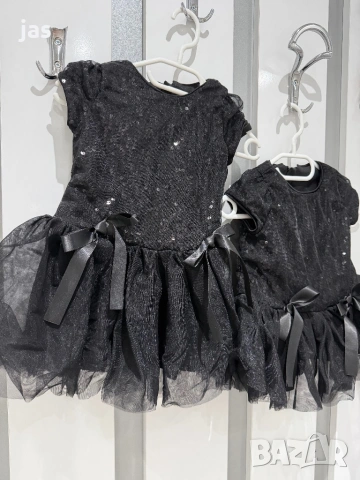 Рокля с пайети 6-9мес (74см)