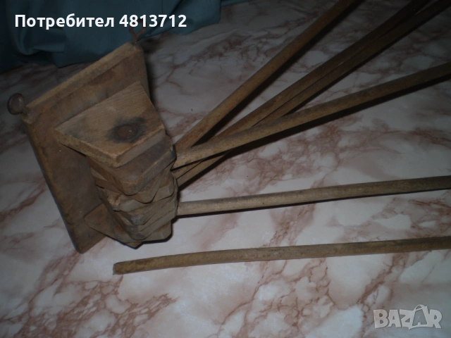 Стара дървена сушилня за дрехи , снимка 9 - Антикварни и старинни предмети - 54611392