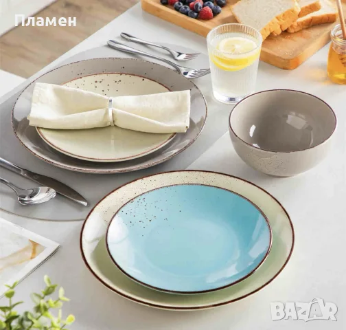 Комплект керамични чинии Vancasso NAVIA VC-NAVIA-15-F12    / 12 части за 4 души, снимка 7 - Чинии - 55594266