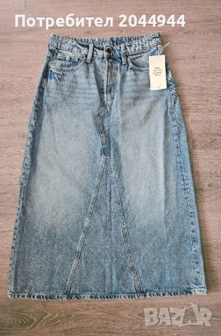 Дънкова пола H&M , снимка 4 - Поли - 54490448