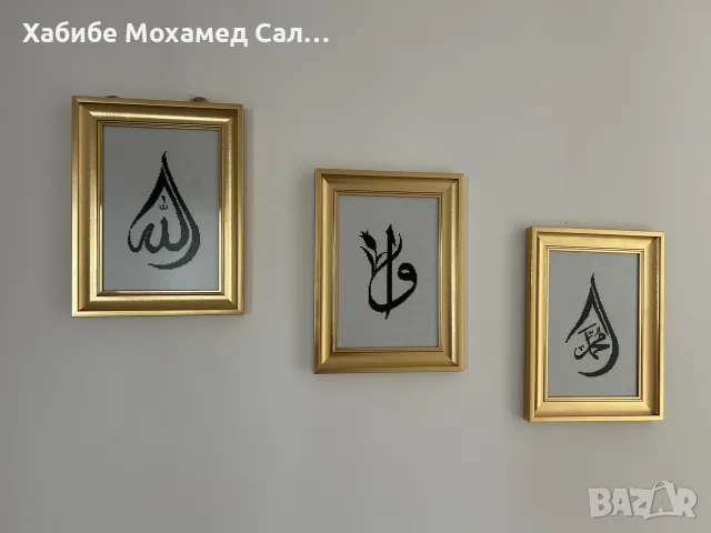 Ръчно бродирани гоблени с рамка