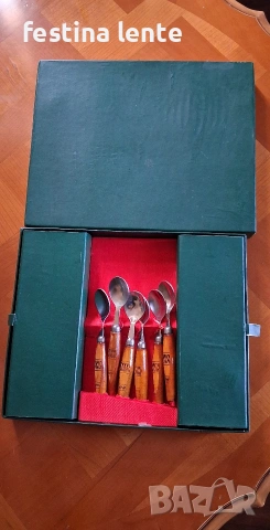 Руски комплект прибори/ссср/неупотребявани, снимка 5 - Прибори за хранене, готвене и сервиране - 54202017
