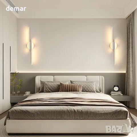 LED модерна стенна лампа 24W 2700LM, 60 см, топла светлина 3000K, снимка 2 - Лампи за стена - 55525893