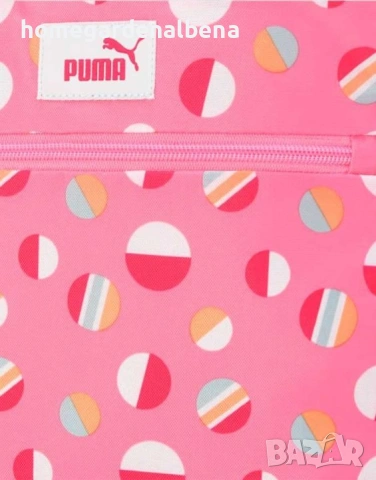 PUMA Summer Camp детска раница розова 10л 10.5х26х34 см училище пътуване спорт оригинална момиче, снимка 4 - Раници - 54491438