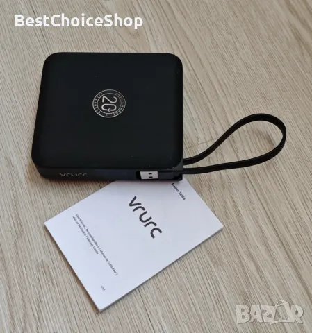 power bank VRURC T2066 20000mAh, 20W Fast Charge с вградени кабели