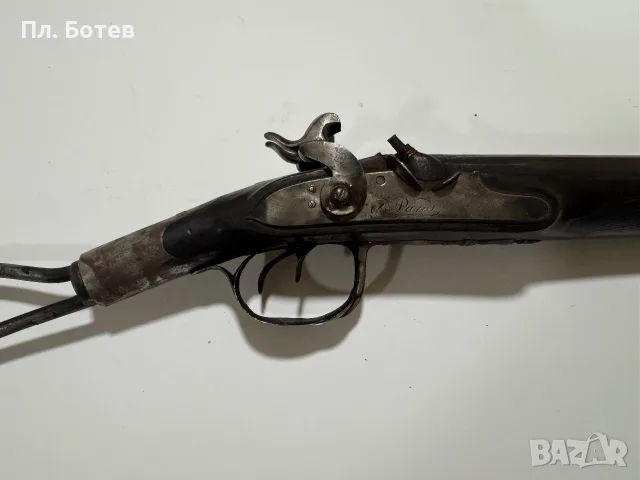 Изключително рядка двуцевна капсуна пушка, снимка 4 - Антикварни и старинни предмети - 55544862