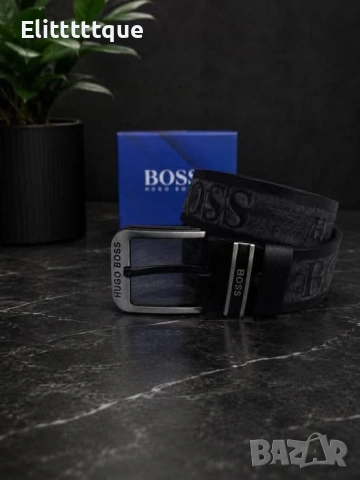 колан от естествена кожа в кутия Hugo boss 
